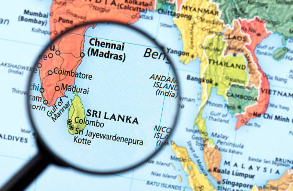 Map of Sri Lanka